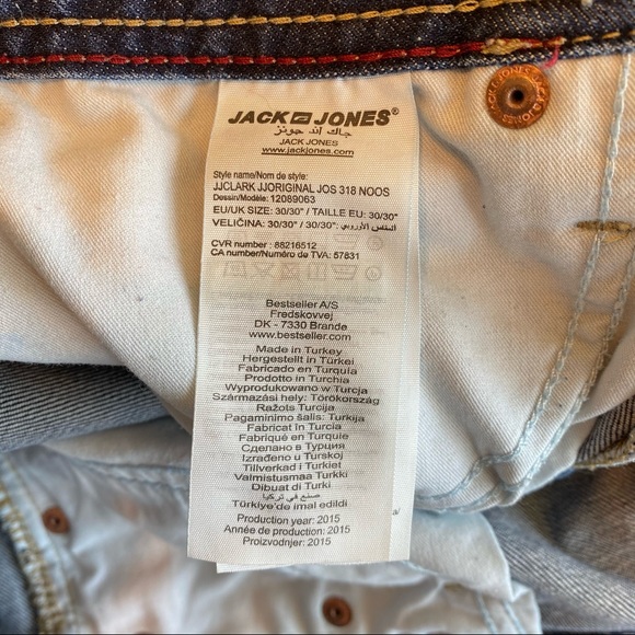 Jack & Jones CLARK ORIGINAL REGULAR FIT JEANS 30 - Picture 4 of 10